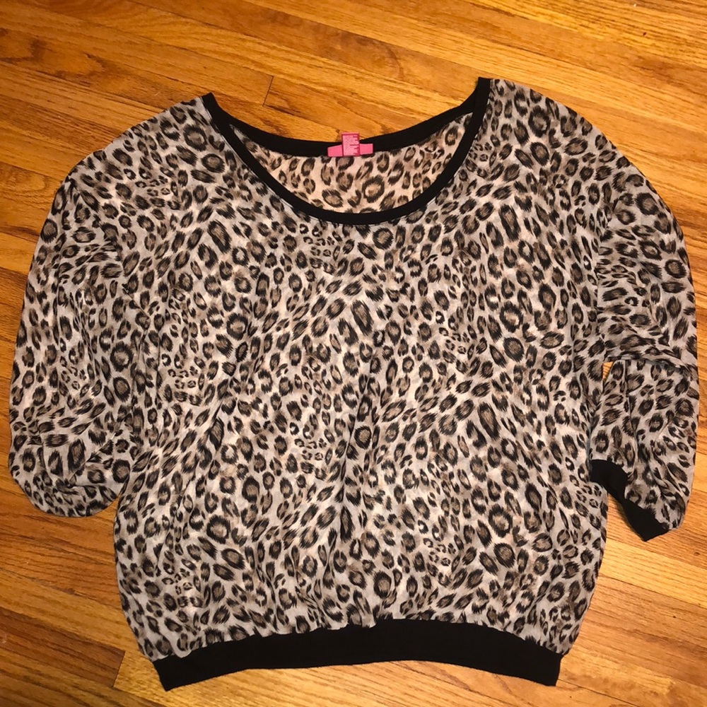 See through leopard print shirt 🐆